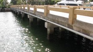 This bridge on West Lake Drive in Fort Lauderdale's Harbor Beach neighborhood is one of seven city bridges targeted for replacement. Photo: Ann Henson Feltgen