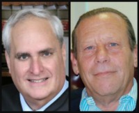 Broward Chief Judge Peter Weinstein, left, and Public Defender Howard Finkelstein