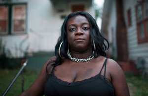 Since 2012, Cori Winfield has had her wages garnished over an unpaid car loan. Because the debt continues to run at an annual interest rate of 30 percent, she has already paid more than twice of what she owed when the car was repossessed in 2010. Photo: Edwin Torres/ProPublica
