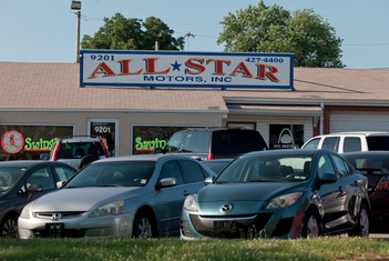 n 2009, Cori Winfield took out an $8,240 loan to buy a car at Allstar Motors in St. Louis. The car was repossessed in 2010 and auctioned for $3,050. Her wages are being garnished to pay off the remaining amount, plus interest. Photo: Dan Gill for ProPublica
