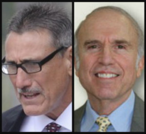 Former BSO homicide detectives Tony Fantigrassi, left, and Mark Schlein