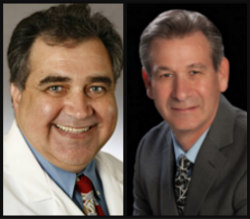 Broward Health surgeon Dr. Nicholas Tranakas, left, and Broward Health Medical Center Dr. Louis Yogel