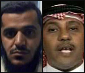 Suspected Saudi agent and friend to 9/11 hijackers Omar al-Bayoumi, right, and former Saudi diplomat and Los Angeles Imam Fahad-al-Thumairy