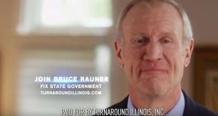 Turnaround Illinois used this ad to slam Democratic legislative leaders who opposed Illinois Gov. Bruce Rauner's agenda. The ad, which features the Republican governor, began airing in June. Youtube/Turnaround Illinois