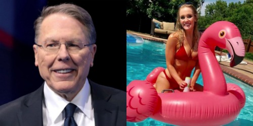 Wayne LaPierre and Megan Allen