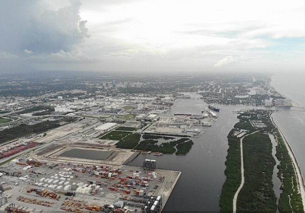 Aerial of Port Everglades