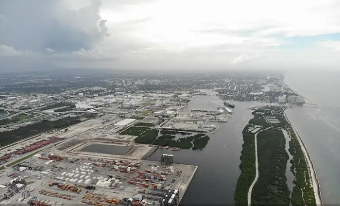 Aerial of Port Everglades