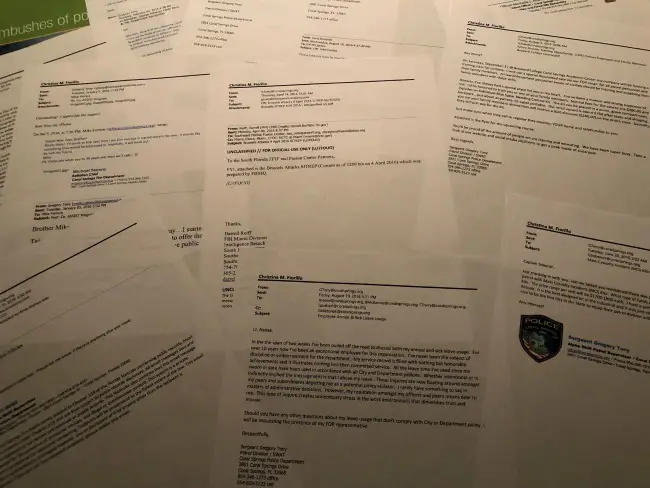 While a Coral Springs cop, Sheriff Tony used city email to obtain records, build his private training business