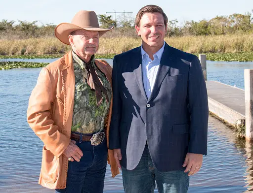 Ron Bergeron with Gov. Ron DeSantis