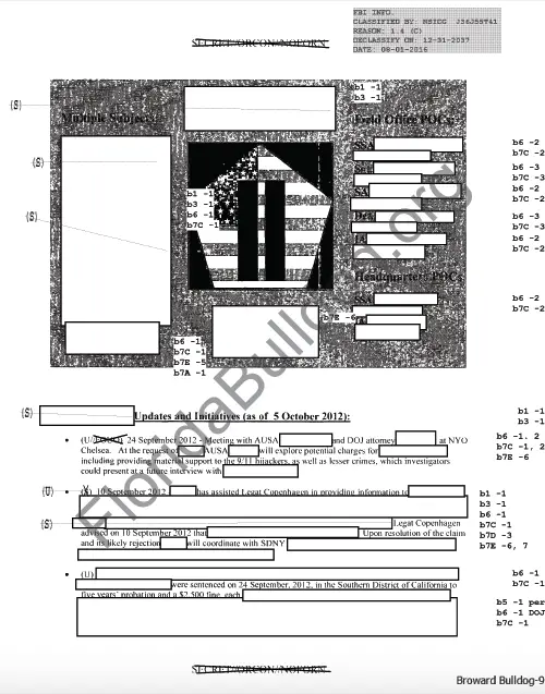 Judge: U.S. Attorney General can claim state secrets to hide a key 9/11 FBI report of Operation Encore